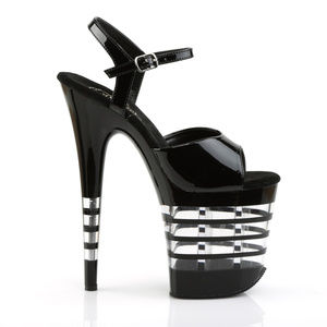 Stripe Platform Patent High Heel Shoes